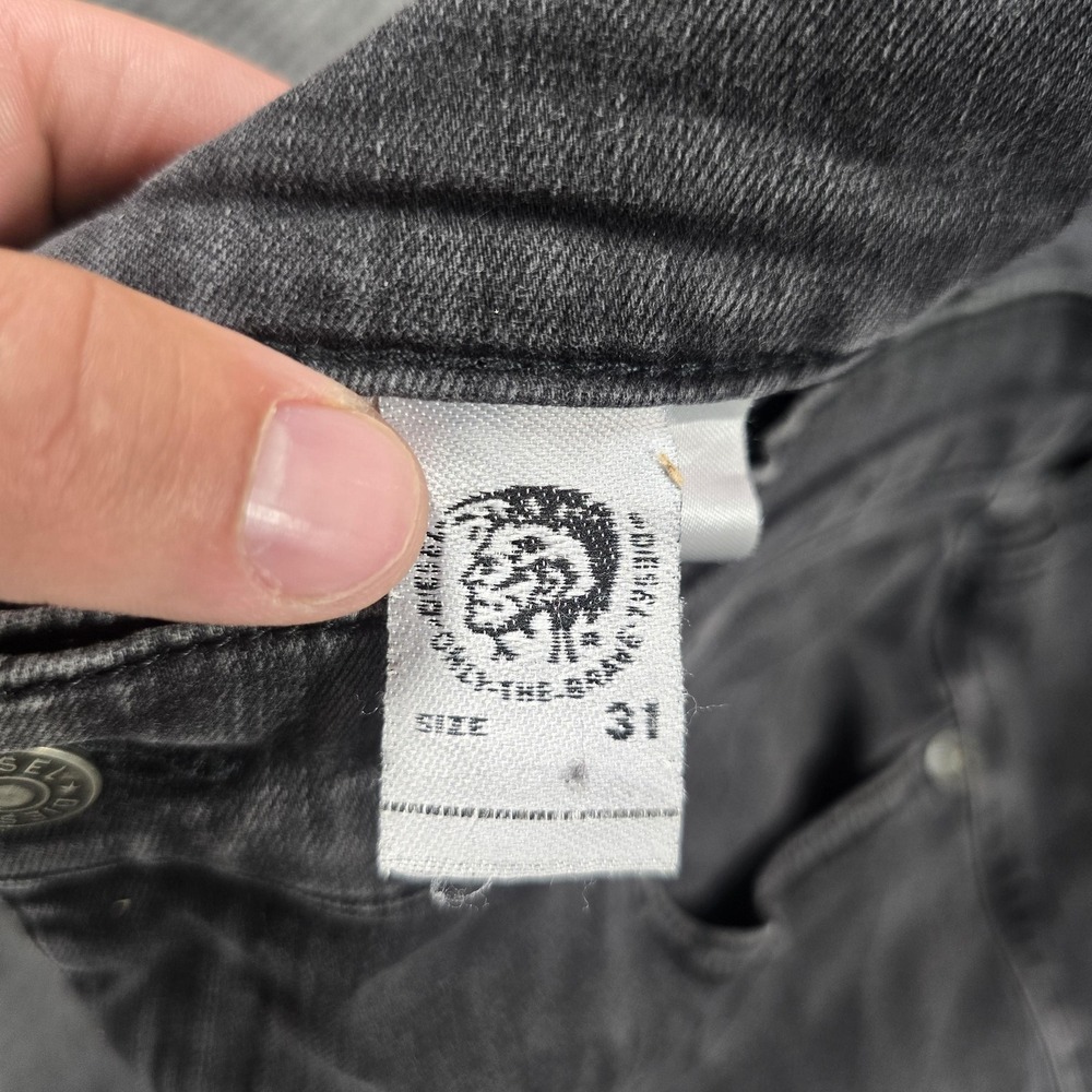 Diesel D-Roisin-High Jeans Mens 31x30 Gray Super-Skinny Charcoal Wash Stretch - Picture 5 of 16